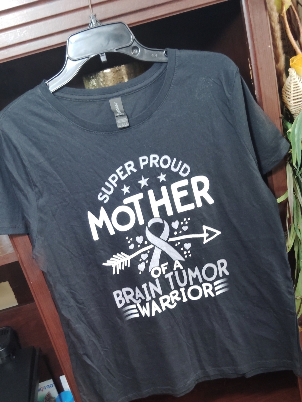 Super Proud Mother of a Brain Tumor Warrior T-Shirt - Black